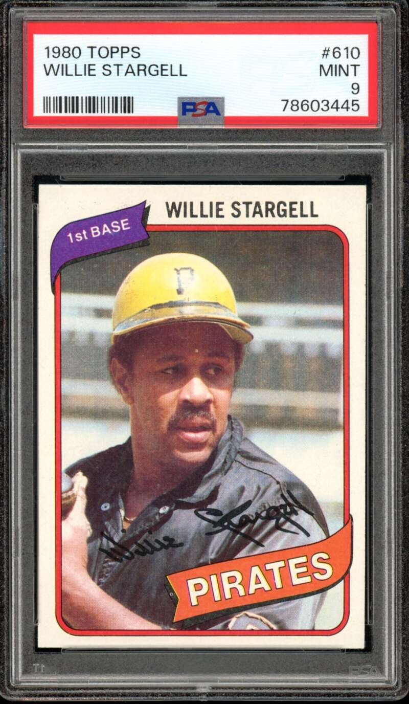 1980 Topps #610 Willie Stargell Pirates HOF PSA 9 MT Mint
