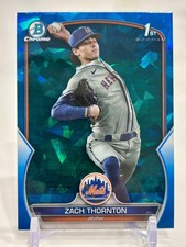 2023 Bowman Chrome Draft Sapphire Zach Thornton #BDC-187 NY Mets