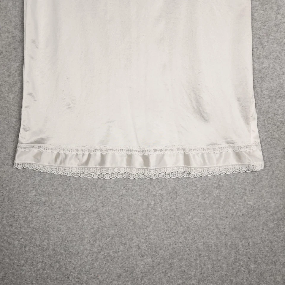 Falda de encaje de nailon blanca grande vintage Sears medio slip para mujer EE. UU. 90 Foto 2 de 4