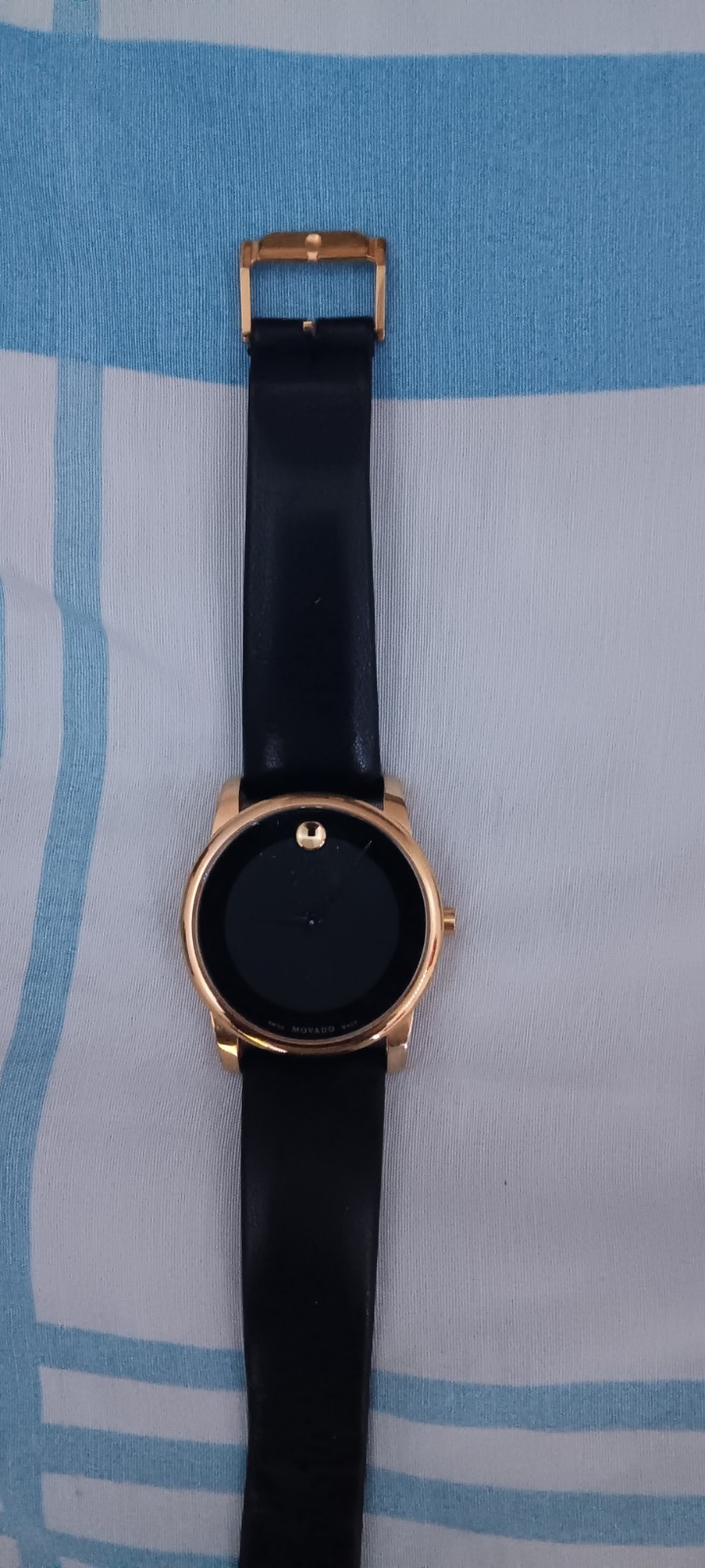 Movado 0607271 Classic Leather Wristwatch - Black