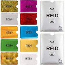 Aigee 28 RFID Blocking Sleeves 24 Credit Card Protector Holders in 12 colors