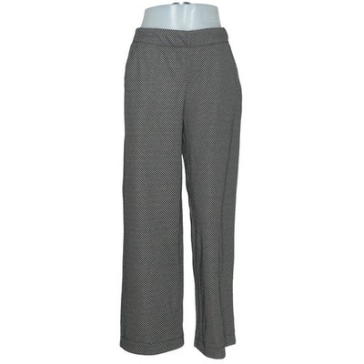 Max Studio, Palazzohose, Größe: M, 1707Q05, Grau/Weiß #GB3