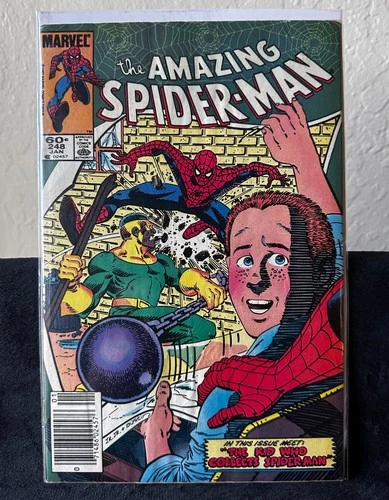 The Amazing Spider-Man #248! The Kid Who Collects Spider-Man! Newsstand! GD/VG