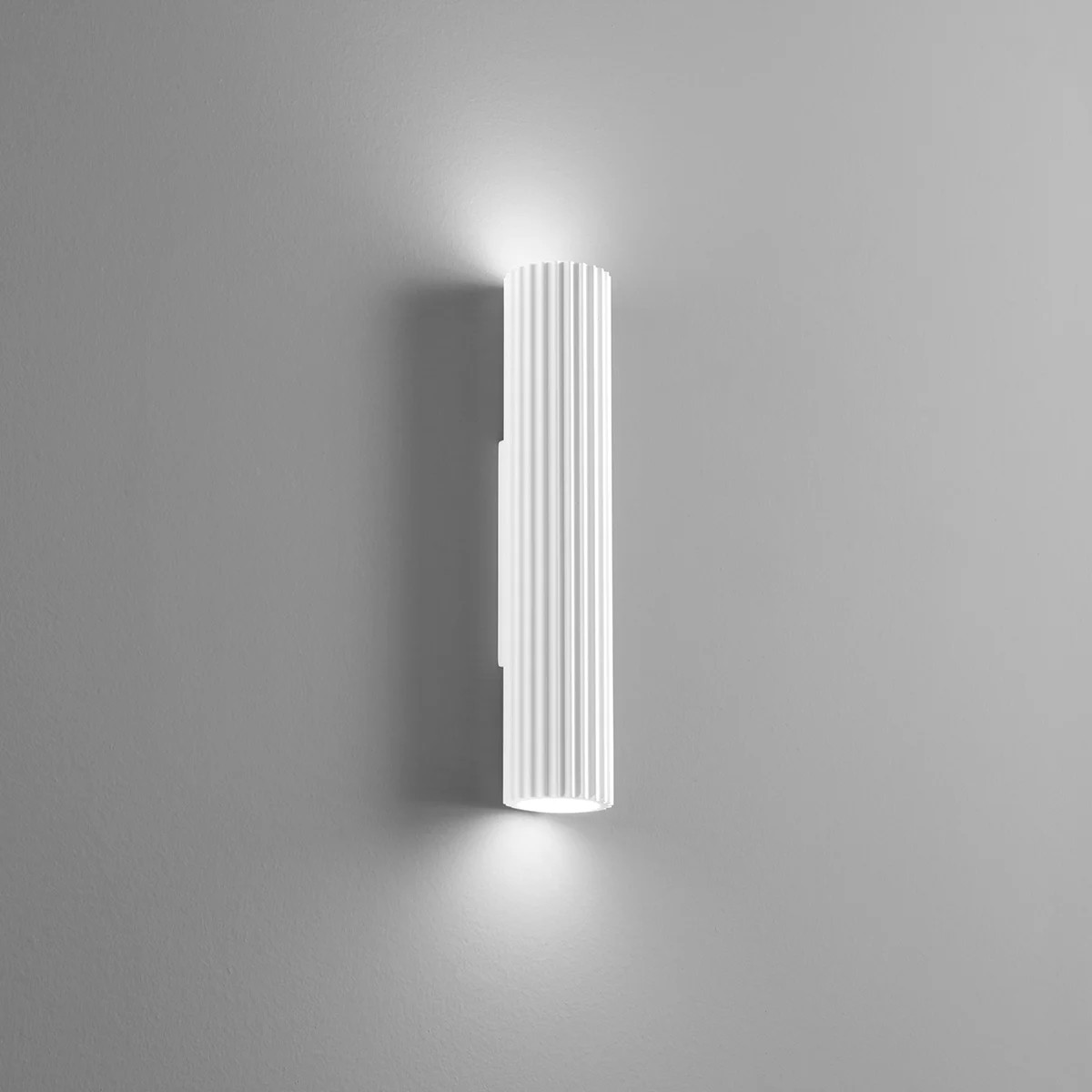 Applique murale en plâtre blanc Palladio à 2 lumières G9 pour couloir
