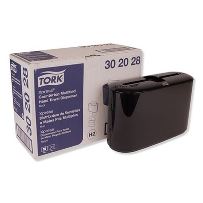 Tork 302028 Xpress 12.68 x 4.56 x 7.92 Countertop Towel Dispenser - Black New
