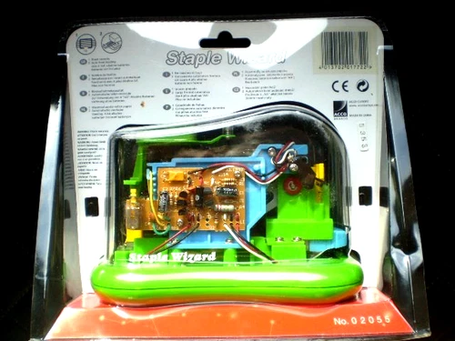Staple Wizard REXEL Elektronischer Hefter Elektrotacker Tacker 02055 Trans. GRÜN