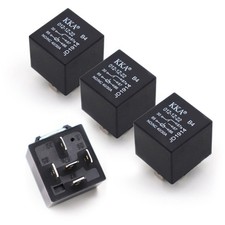 4 PCS 40A Automotive Relays, 5 Pin Relay, 12V Waterproof Car Auto Relay Switc...