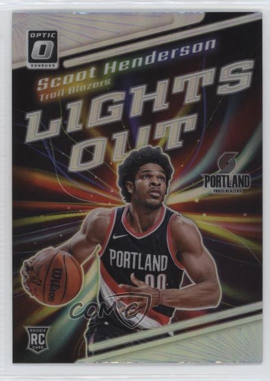 2023 Panini Donruss Optic Lights Out Holo Prizm Scoot Henderson Rookie RC 1kt4