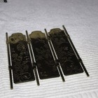 1:12 Dollhouse Miniature Furniture Lot 4pc Folding Screen Chest Bench Carousel — photo 4