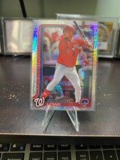 2025 Topps Chrome Prizm Refractor Nathaniel Lowe #49 Nationals
