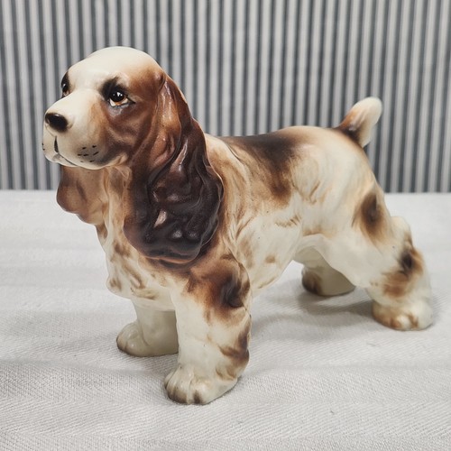 Vintage Cocker Spaniel Dog Figurine, Porcelain - Japan (1950s-1960s)