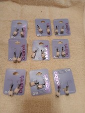 Bulk Lot Of 9 Pr Claire  s Jewelry Earrings Glass Boba Tea MSRP/lot 90 NWT