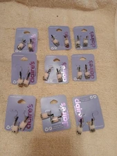 Bulk Lot Of (9) Pr Claire’s Jewelry Earrings Glass Boba Tea MSRP/lot $90 NWT