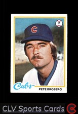 Chicago Cubs Pete Broberg #722 Topps Baseball Near Mint or Better