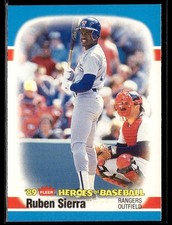 1989 Fleer Heroes of Baseball #37 Ruben Sierra Baseball Card 0501C