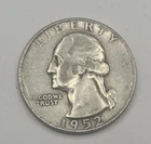 1952 S Washington Quarter 90% Silver US Coin