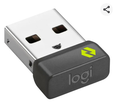 Logitech USB-Empfänger USB Logi Bolt, für 6 Logitech Bolt Tastaturen und Mäuse,
