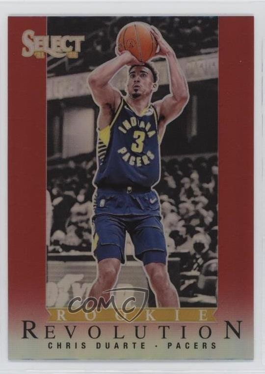 2021-22 Panini Select Rookie Revolution Red Prizm Chris Duarte #9 RC 1ci5