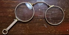 Antique Gold Filled Folding Lorgnette Eye Glasses F B