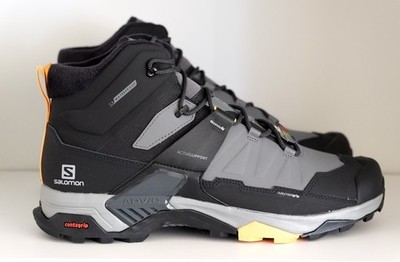 Salomon Men X Ultra 4 Mid Quiet Shade Black Winter TS CSWP Waterproof Boots 13