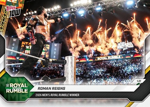 Roman Reigns – Roman Reigns - 2026 WWE Topps NOW® - Card 12 - PR: 3906