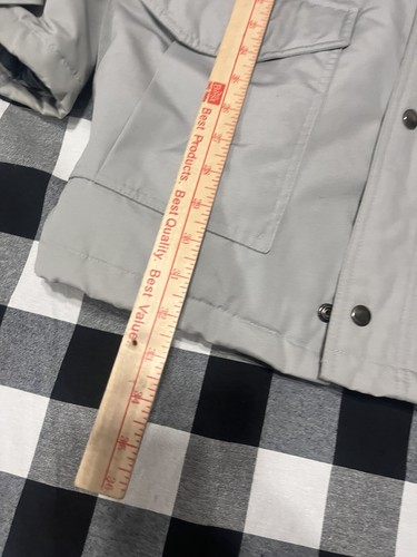 Field & Stream Mens Parka Jacket Coat Size Medium Grey No Hood Nice - Picture 5 of 8