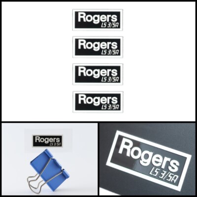 Rogers LS3/5A logo badge Sticker Decal DIY waterproof 35mm(1.37'')X15mm(0.59'')