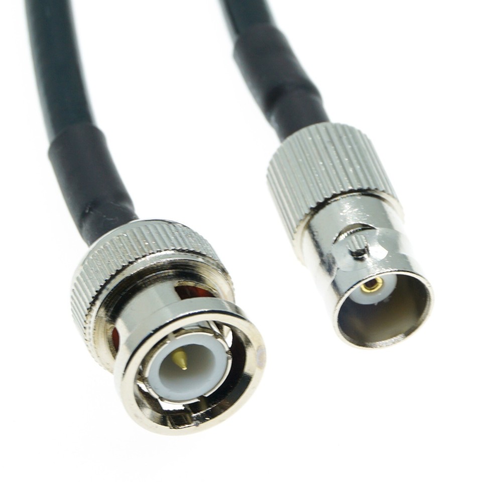1 foot RG58 BNC MALE to RCA MALE Pigtail Jumper RF coaxial cable 50ohm Quick USA Shipping