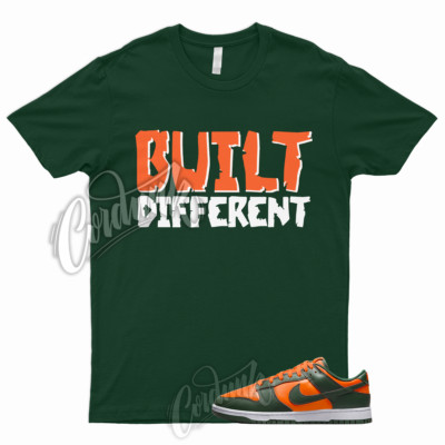 BUILT Shirt for Dunk Low Miami Orange Team Green High Rain FAMU Hurricane Forest