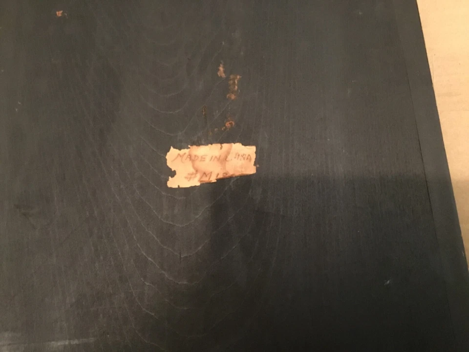 Antiguo panel chino tallado en madera de principios de 1900. Foto 2 de 4