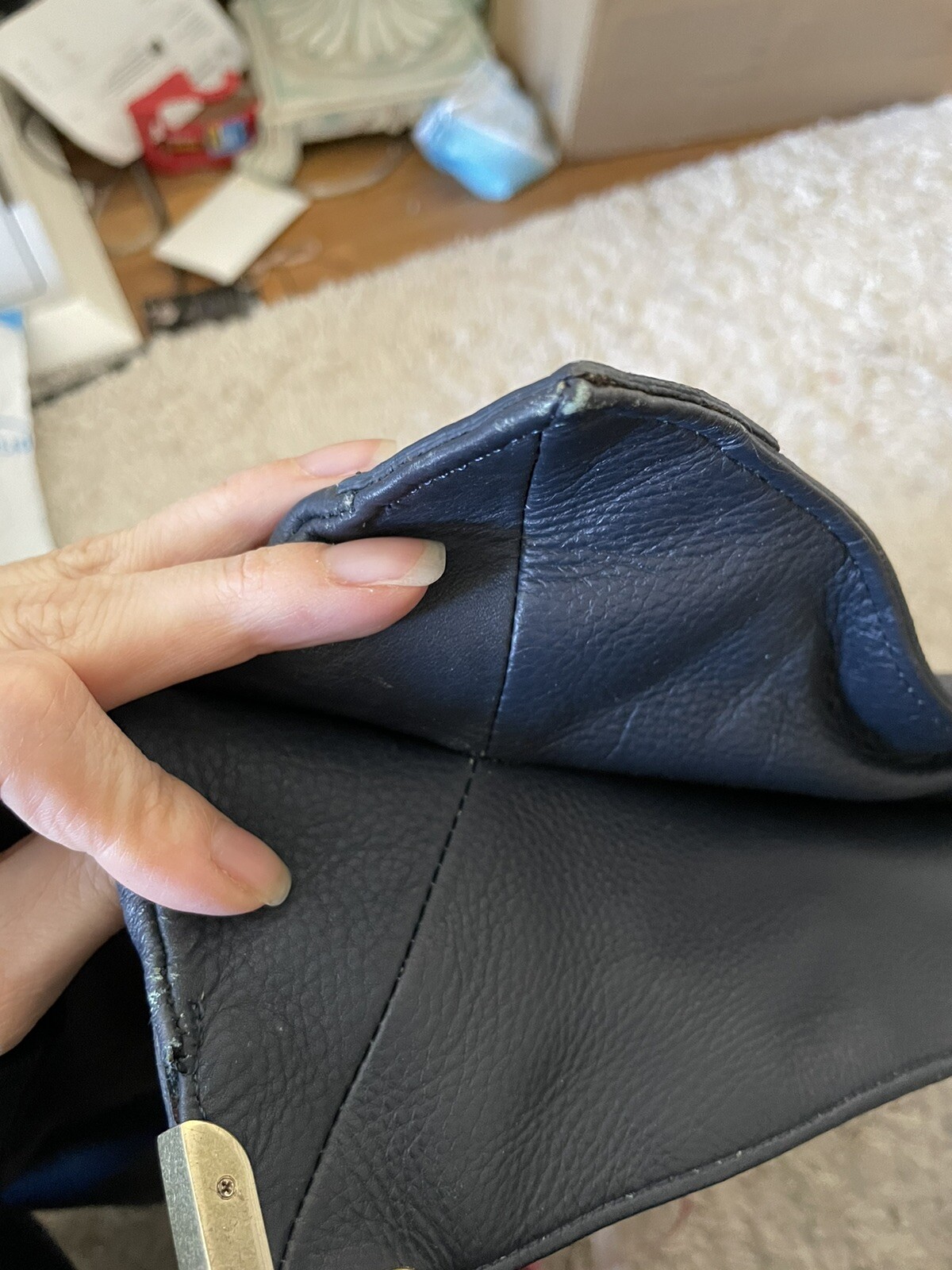 FOLEY + CORINNA blue rectangular leather shoulder… - image 15