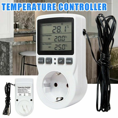 Temperaturschalter Steckdose Stecker$ EU Steckdosenthermostat Thermostat Digital