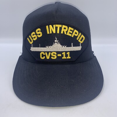 USS INTREPID CVS-11 HAT CAP NAVY SHIP ESSEX CLASS AIRCRAFT CARRIER FIGHTING I