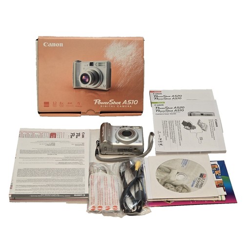 Vintage Canon PowerShot A510 3.2MP Digital Camera - Silver