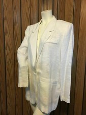 Ladies White Blazer, Size 6, Worthington. A146
