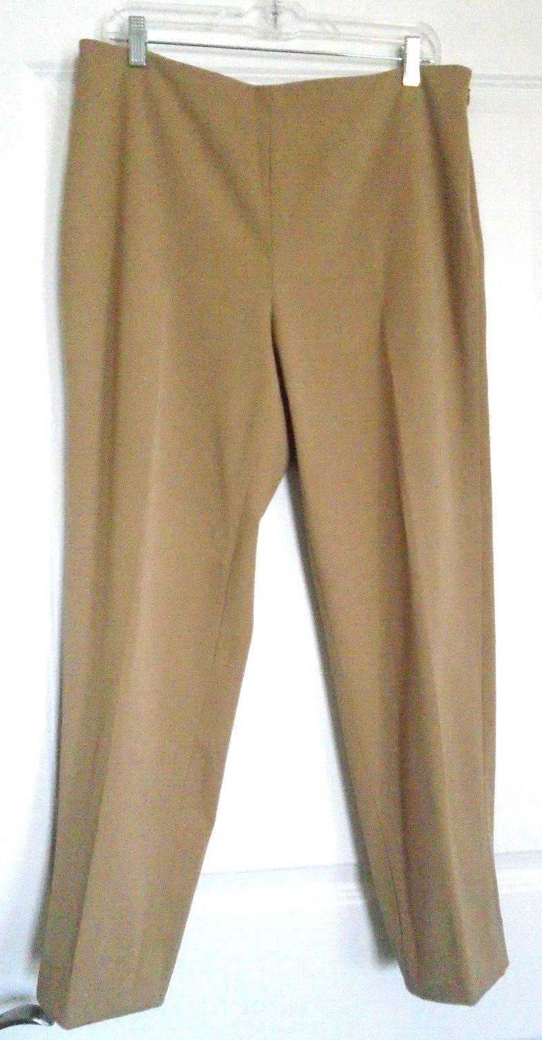 Talbots Light Brown Polyester Rayon Blend Long Pa… - image 9