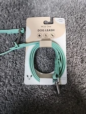 Wild One Adjustable Dog Leash Mint Green, Small