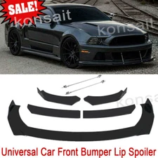 Car Front Bumper Lip Splitter Spoiler + Strut Rods For 2000-2021 Ford Mustang US