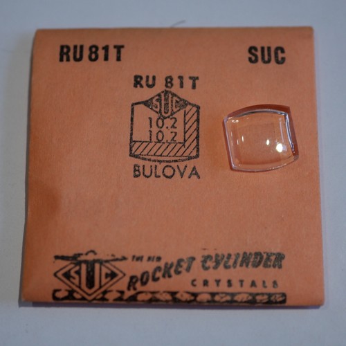 Verre De Montre SUC RS 810 Pour Bulova - NOS Acrylique 24,8x15,9 Mm (États-Unis)