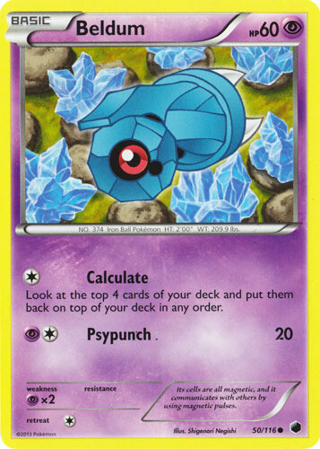 Pokemon - Beldum - 50/116 - Common - Plasma Freeze - NM
