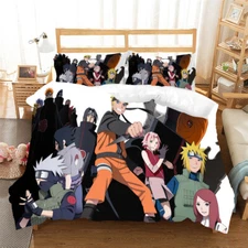 Naruto Single King Single Double Queen King Bed Quilt Doona Duvet Cover Set