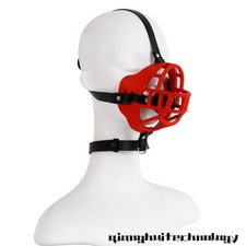 Cosplay Leather Nets Mask Ball Mouth Gag Binding Harness Slave Couples New