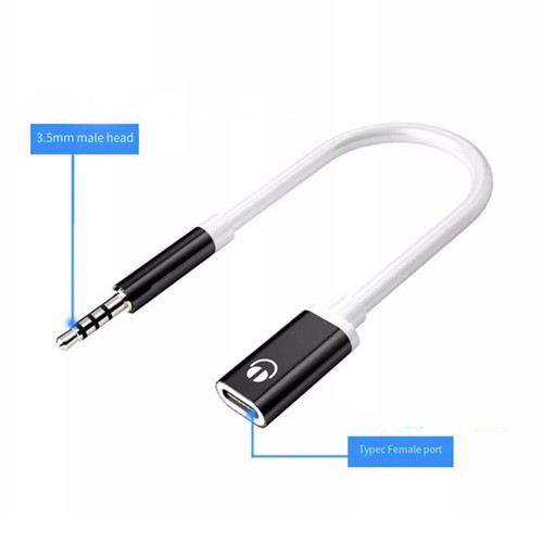 Adaptateur câble audio convertisseur 3,5 mm mâle vers type-c femelle USB C Aux K - Photo 10/16