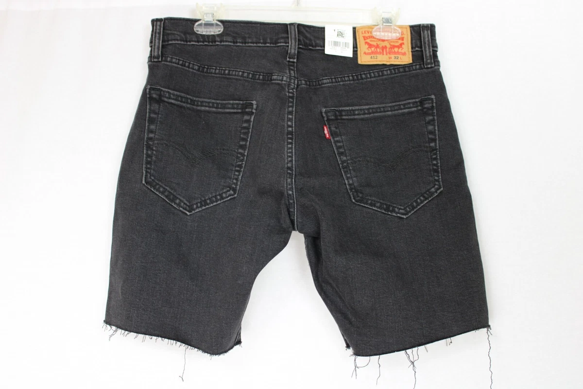 Levis black best sale jean shorts