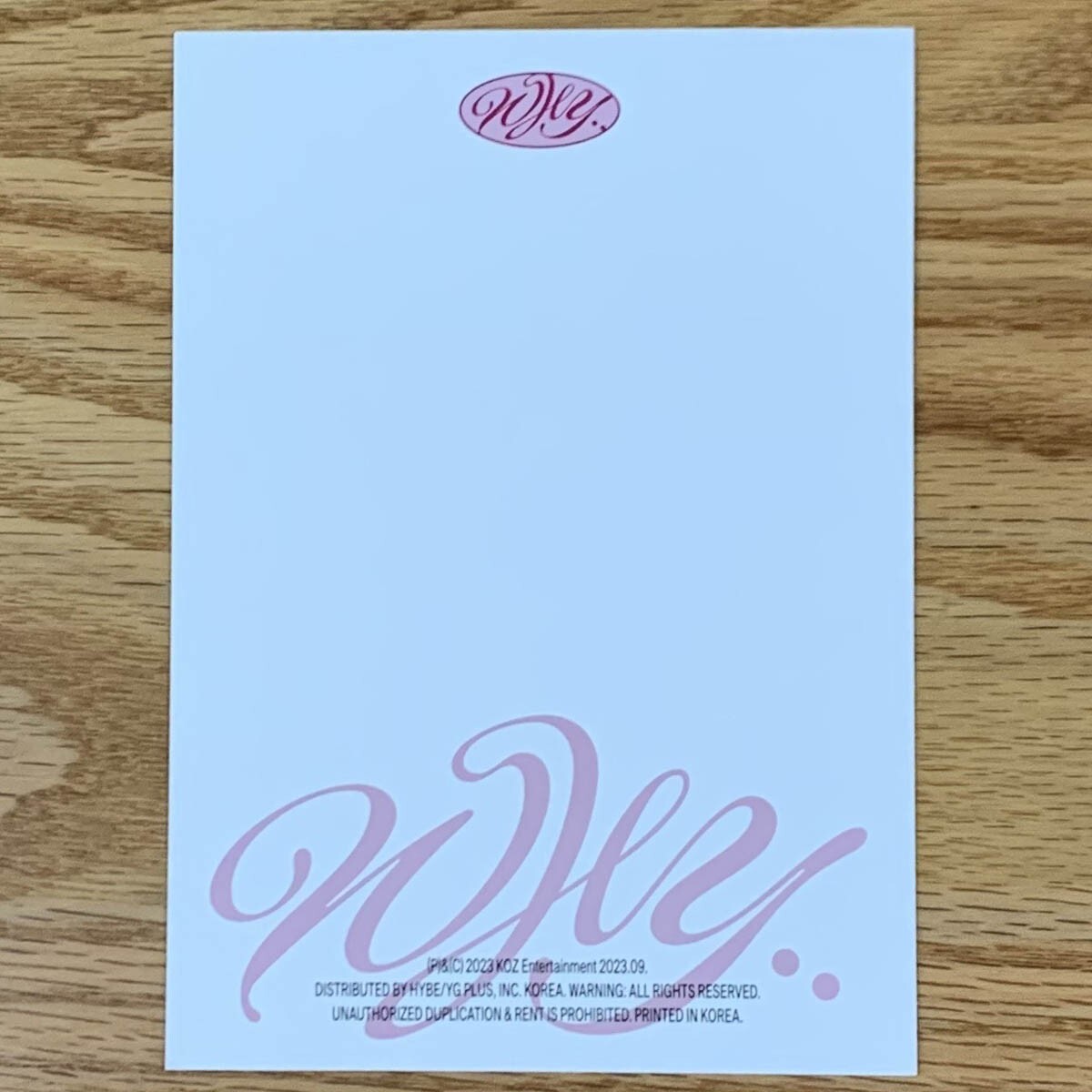 Taesan Official Postcard Boynextdoor 1st EP Album Why Genuine Kpop