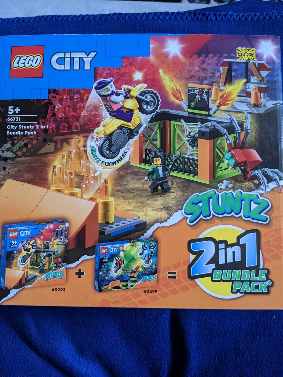 LEGO City STUNZ 2in 1 Bundle Pack 60293 & 60299 Brand New Sealed