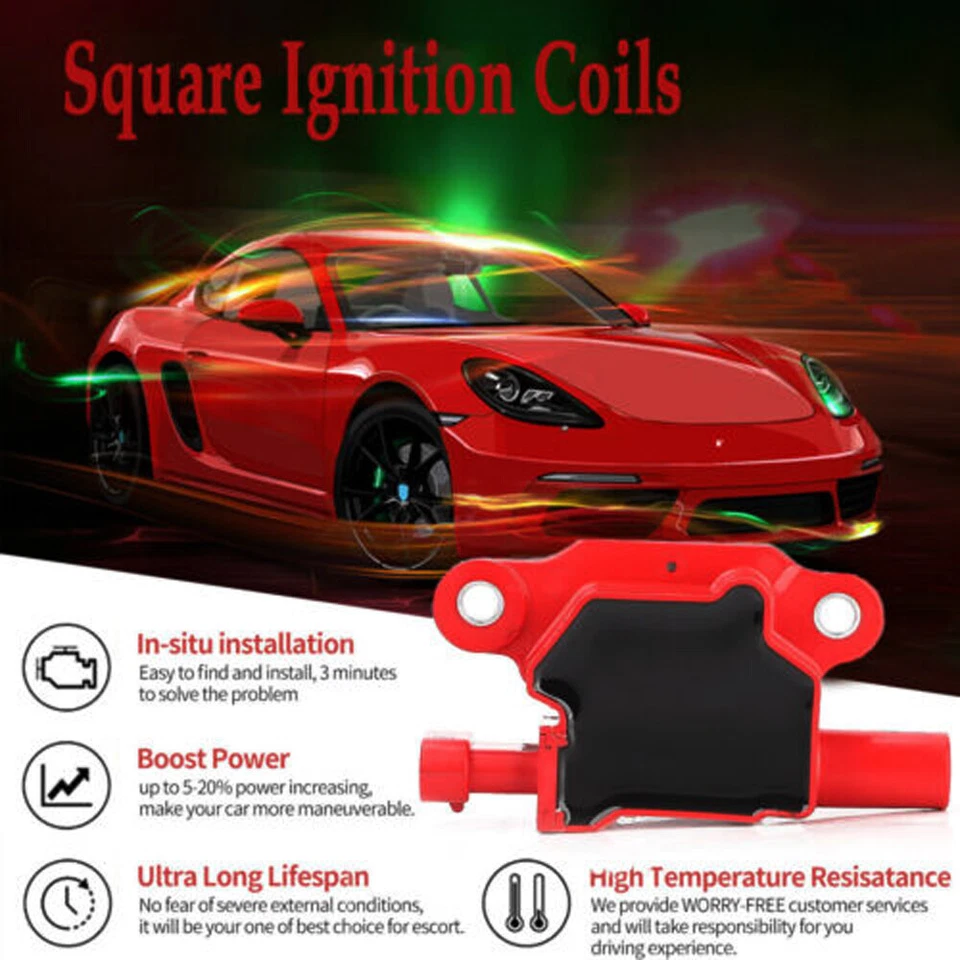 Paquete de 8 bobinas de encendido + bujías 41-962 para Chevrolet Suburban 1500 2007-13 5,3 L Foto 3 de 4