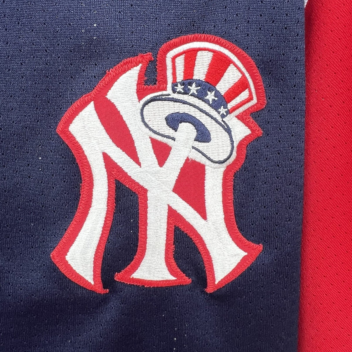 Vintage Ny Yankees Majestic Baseball Jersey Sz XL Rare Uncle Sam