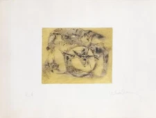 Lebadang (aka Hoi), Paddling in the Sun, Etching, signed in pencil