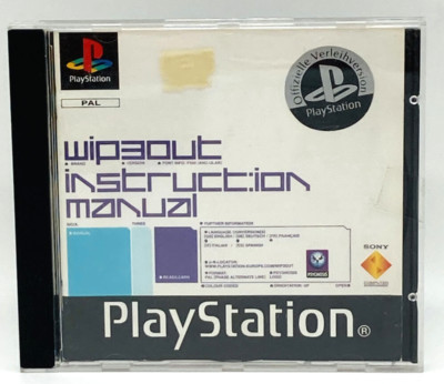 wip3out Wipeout Instruction Manual Sony PlayStation 1 PS1